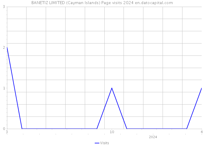 BANETIZ LIMITED (Cayman Islands) Page visits 2024 