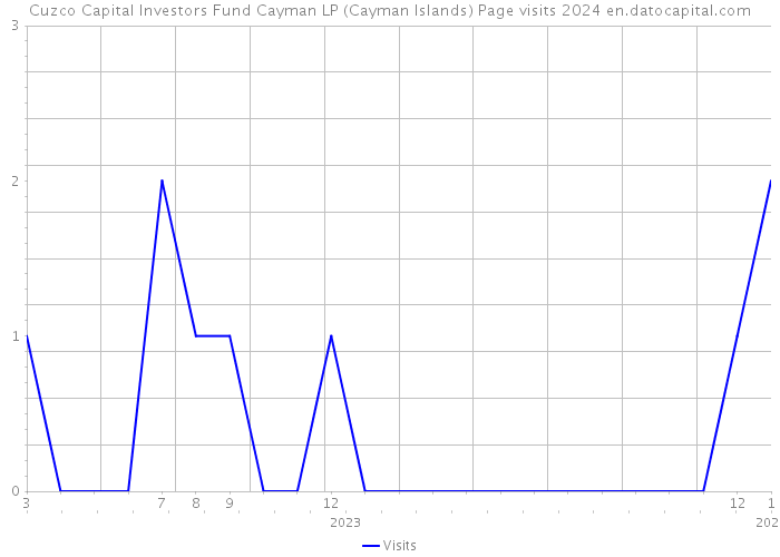 Cuzco Capital Investors Fund Cayman LP (Cayman Islands) Page visits 2024 