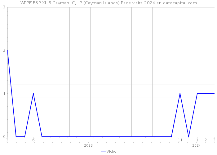 WPPE E&P XI-B Cayman-C, LP (Cayman Islands) Page visits 2024 