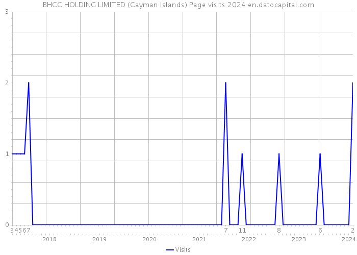 BHCC HOLDING LIMITED (Cayman Islands) Page visits 2024 