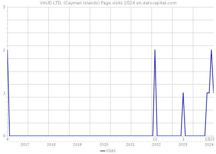 VAUD LTD. (Cayman Islands) Page visits 2024 