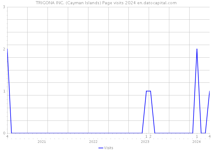 TRIGONA INC. (Cayman Islands) Page visits 2024 