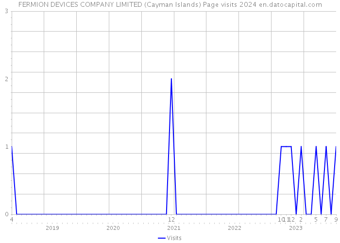 FERMION DEVICES COMPANY LIMITED (Cayman Islands) Page visits 2024 