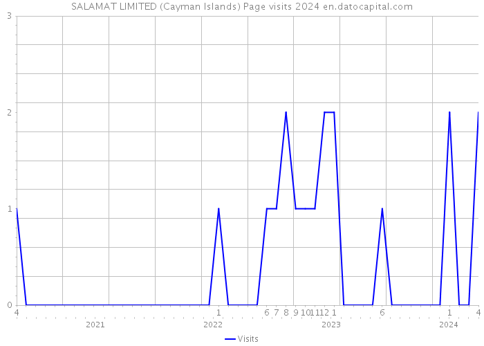 SALAMAT LIMITED (Cayman Islands) Page visits 2024 