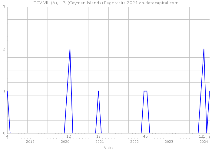 TCV VIII (A), L.P. (Cayman Islands) Page visits 2024 