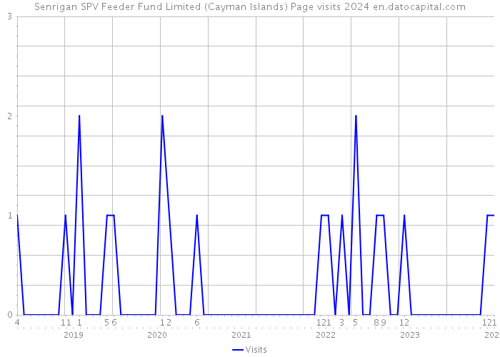 Senrigan SPV Feeder Fund Limited (Cayman Islands) Page visits 2024 