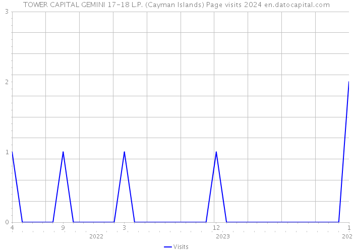 TOWER CAPITAL GEMINI 17-18 L.P. (Cayman Islands) Page visits 2024 