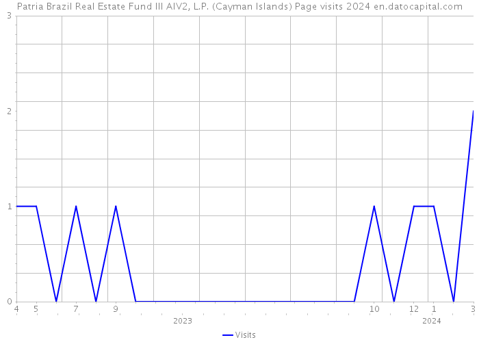 Patria Brazil Real Estate Fund III AIV2, L.P. (Cayman Islands) Page visits 2024 