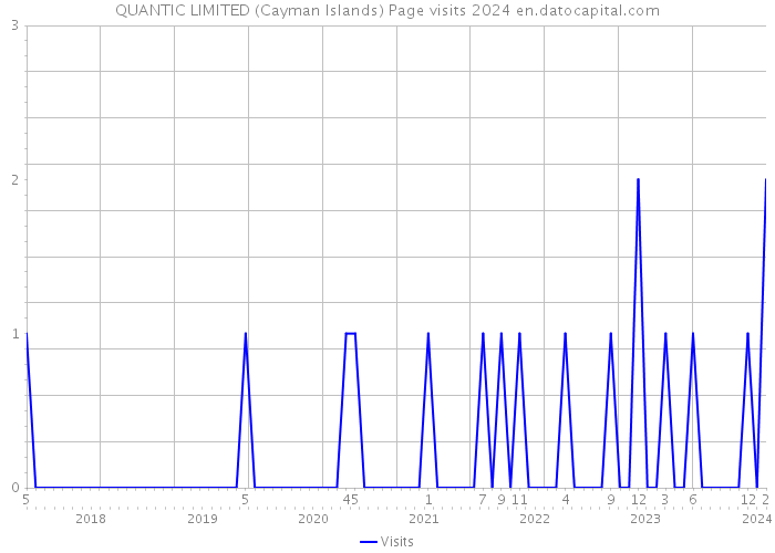 QUANTIC LIMITED (Cayman Islands) Page visits 2024 