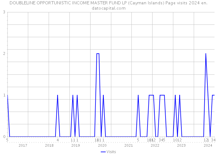 DOUBLELINE OPPORTUNISTIC INCOME MASTER FUND LP (Cayman Islands) Page visits 2024 