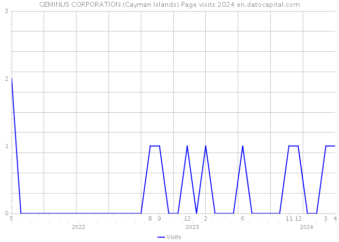 GEMINUS CORPORATION (Cayman Islands) Page visits 2024 