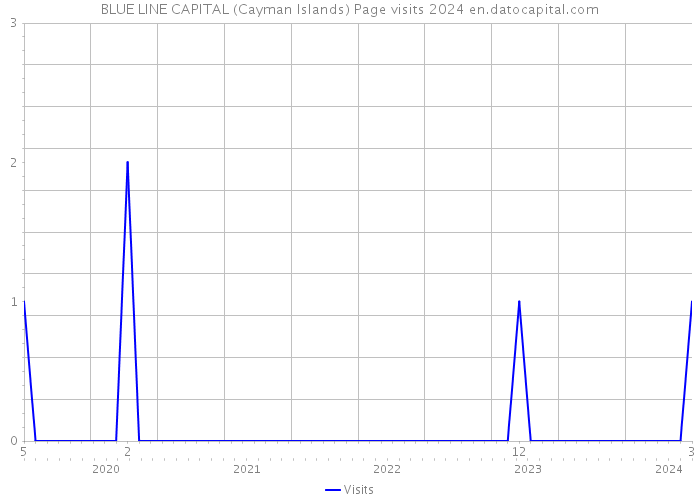 BLUE LINE CAPITAL (Cayman Islands) Page visits 2024 