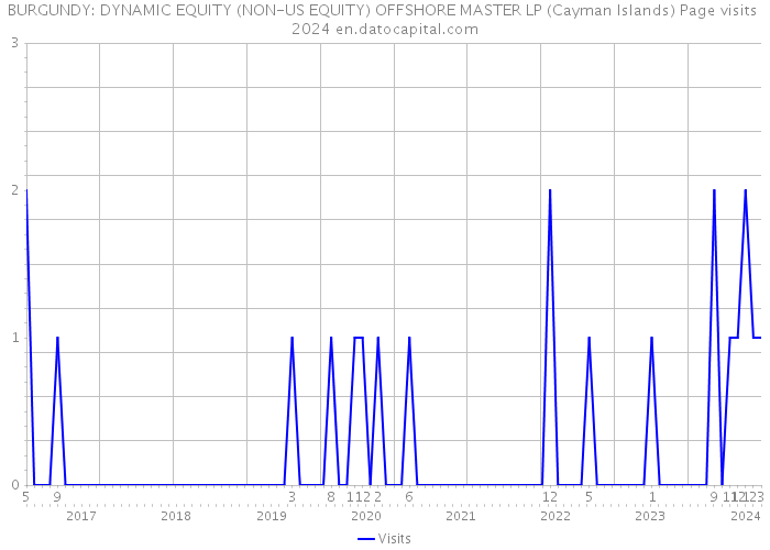 BURGUNDY: DYNAMIC EQUITY (NON-US EQUITY) OFFSHORE MASTER LP (Cayman Islands) Page visits 2024 