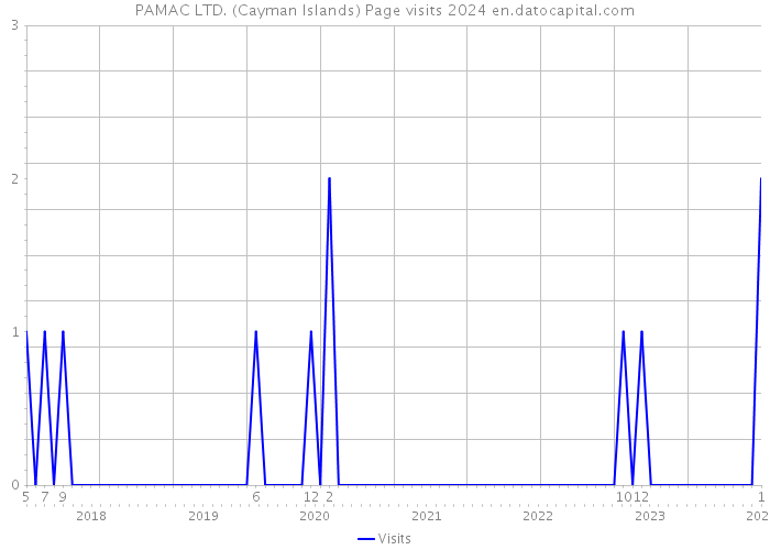 PAMAC LTD. (Cayman Islands) Page visits 2024 