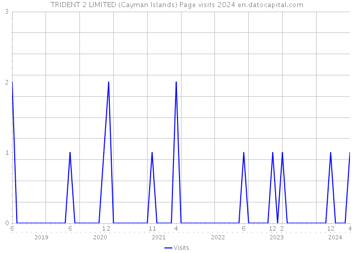 TRIDENT 2 LIMITED (Cayman Islands) Page visits 2024 