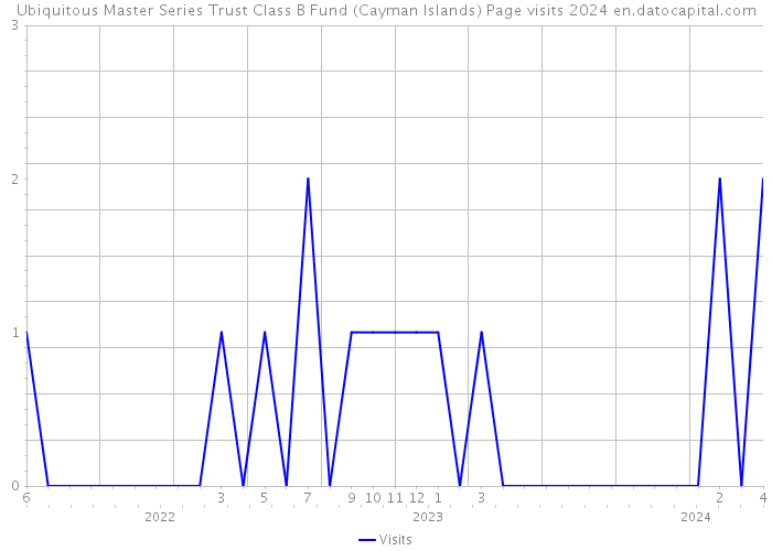 Ubiquitous Master Series Trust Class B Fund (Cayman Islands) Page visits 2024 