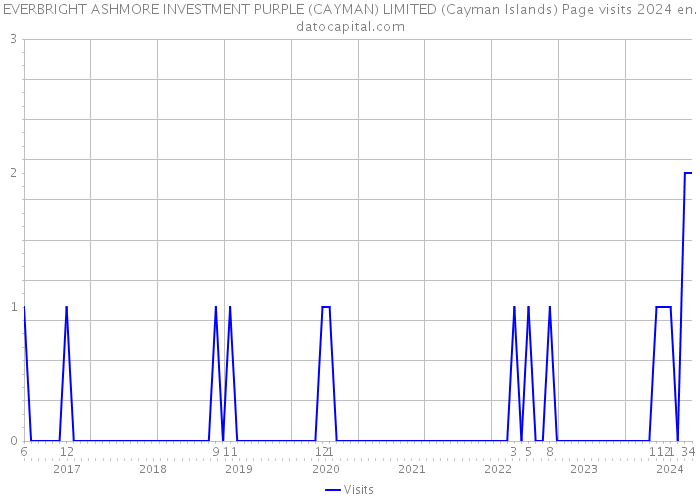 EVERBRIGHT ASHMORE INVESTMENT PURPLE (CAYMAN) LIMITED (Cayman Islands) Page visits 2024 