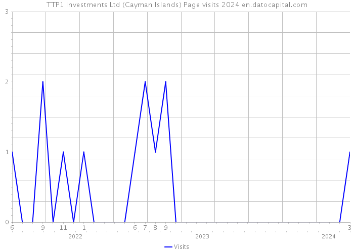 TTP1 Investments Ltd (Cayman Islands) Page visits 2024 