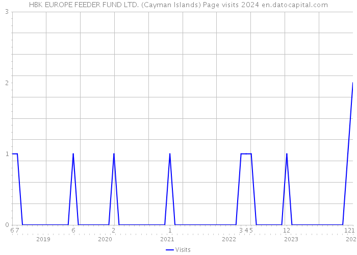 HBK EUROPE FEEDER FUND LTD. (Cayman Islands) Page visits 2024 