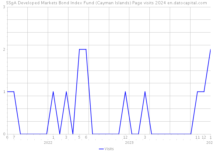 SSgA Developed Markets Bond Index Fund (Cayman Islands) Page visits 2024 