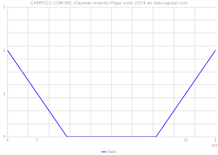 CAMPO21.COM INC (Cayman Islands) Page visits 2024 
