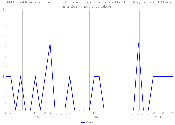 BRAM Global Investment Fund SPC - Currency Strategy Segregated Portfolio (Cayman Islands) Page visits 2024 