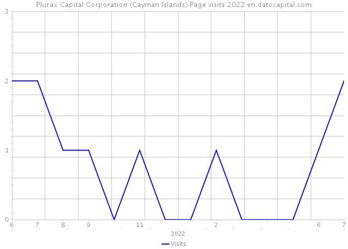 Plurax Capital Corporation (Cayman Islands) Page visits 2022 