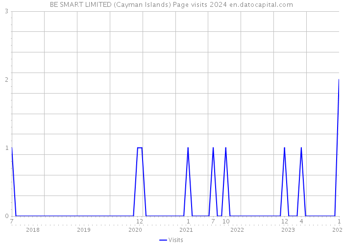 BE SMART LIMITED (Cayman Islands) Page visits 2024 