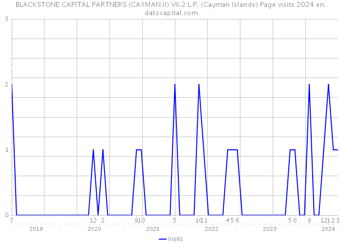 BLACKSTONE CAPITAL PARTNERS (CAYMAN II) VII.2 L.P. (Cayman Islands) Page visits 2024 
