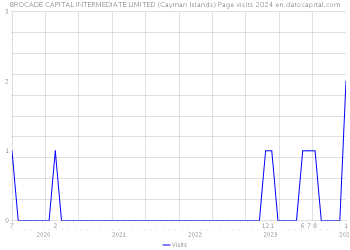 BROCADE CAPITAL INTERMEDIATE LIMITED (Cayman Islands) Page visits 2024 