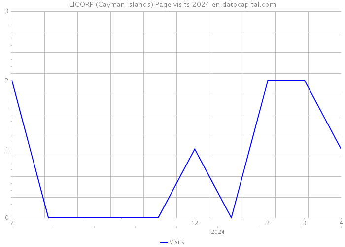 LICORP (Cayman Islands) Page visits 2024 