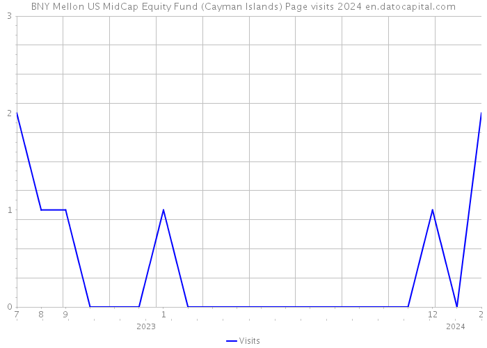 BNY Mellon US MidCap Equity Fund (Cayman Islands) Page visits 2024 