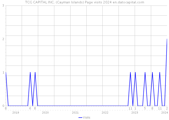 TCG CAPITAL INC. (Cayman Islands) Page visits 2024 
