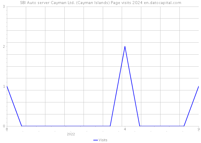 SBI Auto server Cayman Ltd. (Cayman Islands) Page visits 2024 