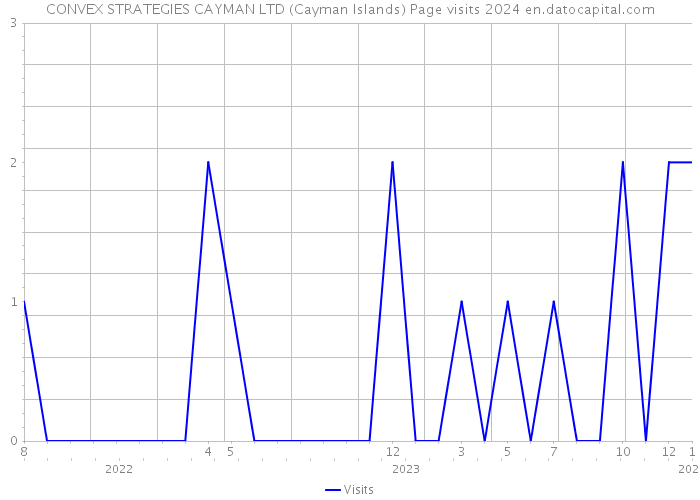 CONVEX STRATEGIES CAYMAN LTD (Cayman Islands) Page visits 2024 