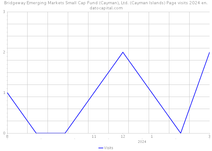 Bridgeway Emerging Markets Small Cap Fund (Cayman), Ltd. (Cayman Islands) Page visits 2024 