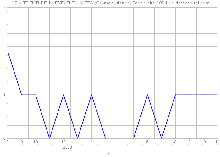 INFINITE FUTURE INVESTMENT LIMITED (Cayman Islands) Page visits 2024 