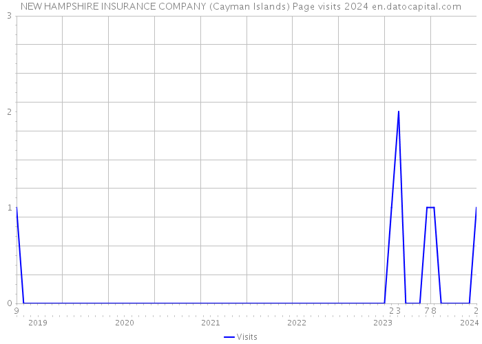 NEW HAMPSHIRE INSURANCE COMPANY (Cayman Islands) Page visits 2024 
