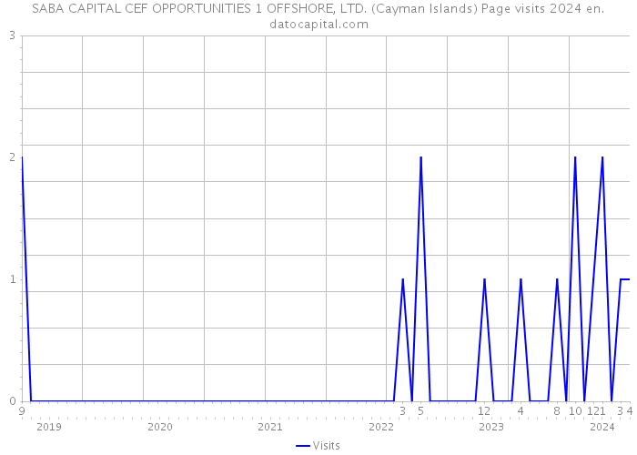 SABA CAPITAL CEF OPPORTUNITIES 1 OFFSHORE, LTD. (Cayman Islands) Page visits 2024 