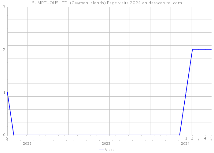 SUMPTUOUS LTD. (Cayman Islands) Page visits 2024 
