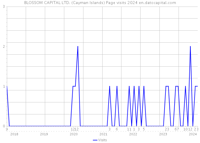 BLOSSOM CAPITAL LTD. (Cayman Islands) Page visits 2024 