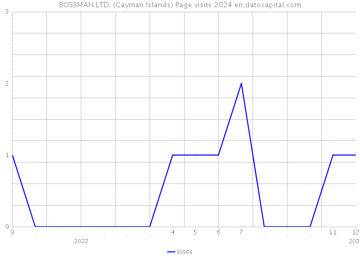 BOSSMAN LTD. (Cayman Islands) Page visits 2024 