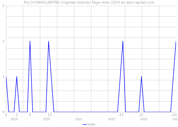 PQ CAYMAN LIMITED (Cayman Islands) Page visits 2024 