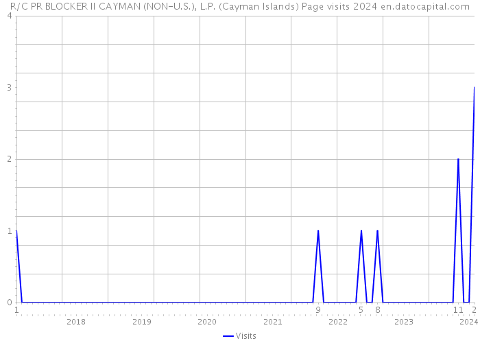 R/C PR BLOCKER II CAYMAN (NON-U.S.), L.P. (Cayman Islands) Page visits 2024 