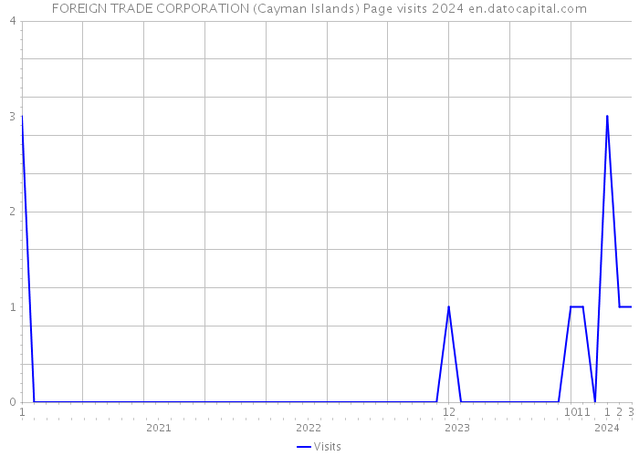 FOREIGN TRADE CORPORATION (Cayman Islands) Page visits 2024 