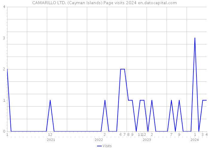 CAMARILLO LTD. (Cayman Islands) Page visits 2024 