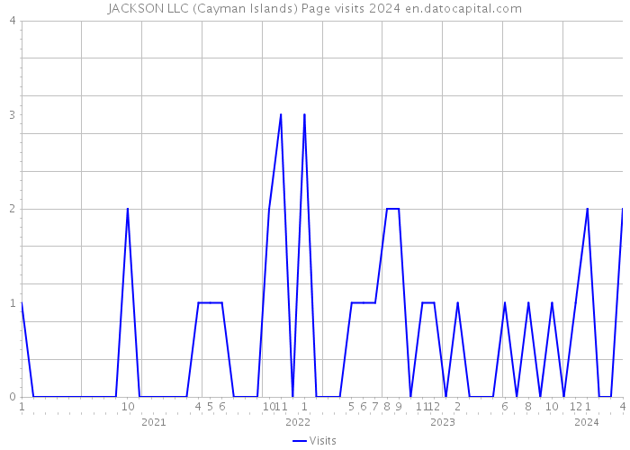 JACKSON LLC (Cayman Islands) Page visits 2024 