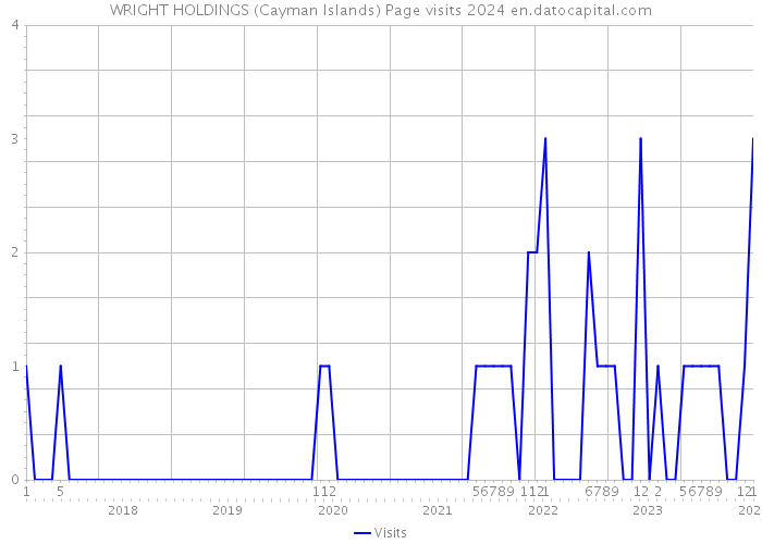 WRIGHT HOLDINGS (Cayman Islands) Page visits 2024 