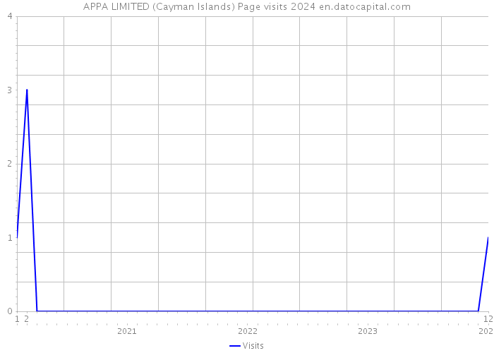APPA LIMITED (Cayman Islands) Page visits 2024 