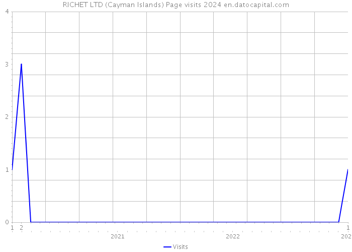 RICHET LTD (Cayman Islands) Page visits 2024 